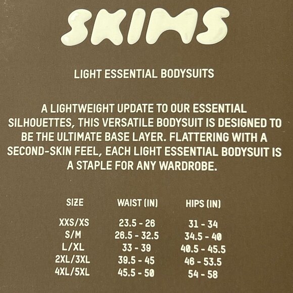 SKIMS Light Essential Dolman Sleeve Bodysuit Mink Womens 4X - Picture 10 of 12